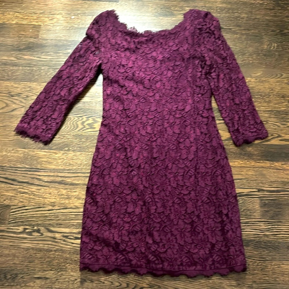 DVF size 8 Zarita dress - deep burgundy.
